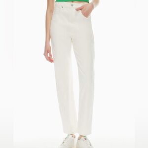 Levi’s Premium Cream 70’s High Slim Straight Hello It’s‎ Me Denim Jeans